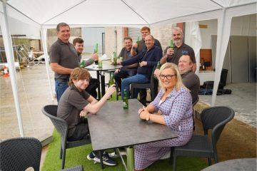 The Pronto team enjoying a BBQ